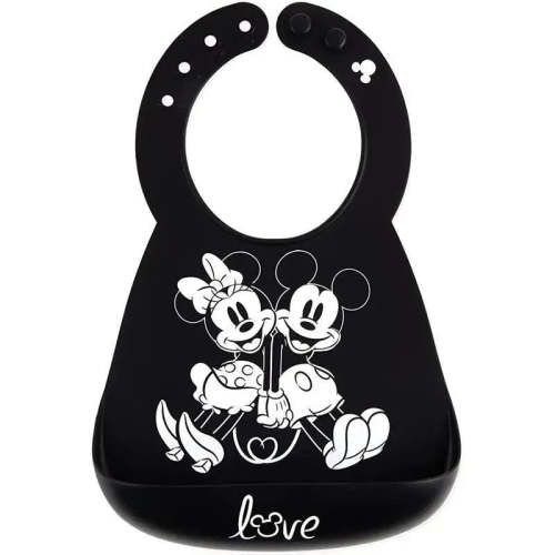 Bumkins Silicone Bib: Mickey Mouse & Minie Mouse