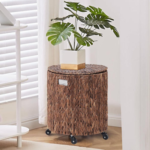 Dovecove Cuaron Rolling Laundry Hamper and with Lid | Wayfair