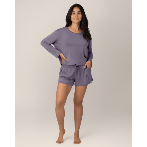 Aria Bamboo Casual Lounge Short | Deep Burgundy - Kindred Bravely