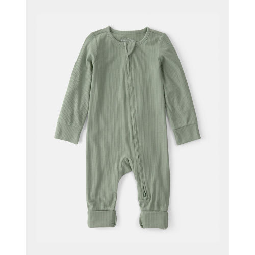 Baby 2-Way Zip PurelySoft Sleep & Play Pajama - Green - Carter's | Carter's