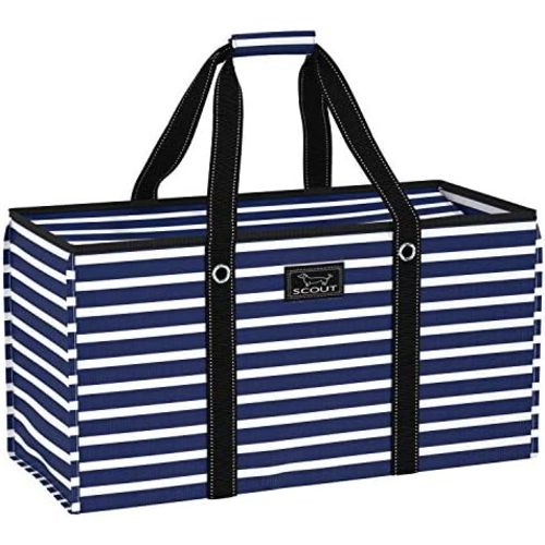 SCOUT Errand Boy - Extra Large Lightweight Utility Tote with Breakaway Zipper - Collapsible Grocery and Market or Beach Tote
