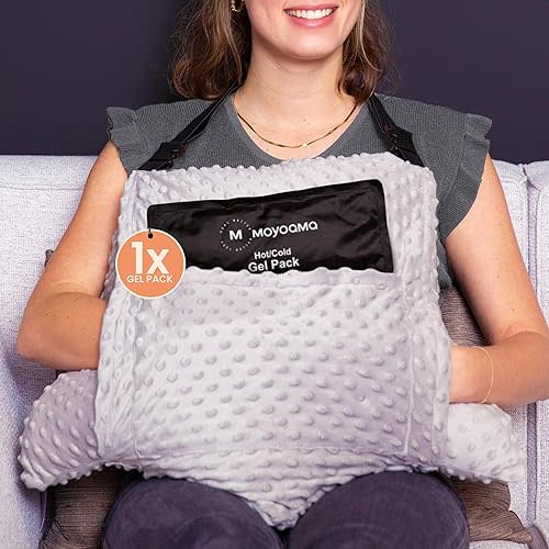 MOYOAMA 2 Pcs C section Pillow Set - Incl 1 Gel Pack for Soothing Relief - Recovery Must Haves Section,Post Surgery Pillow,Abdominal Surgery Recovery Pillow,Hysterectomy Gifts