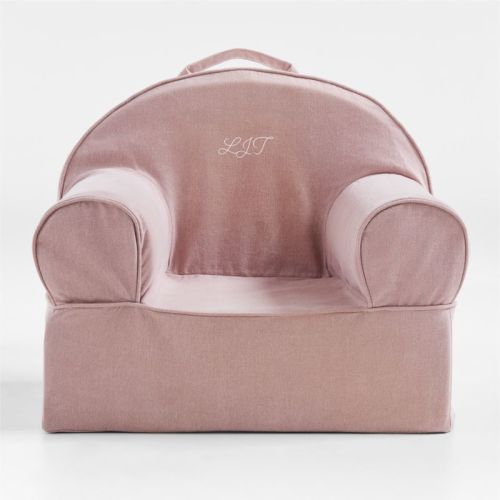 Small Lilac Mauve Organic Cotton Kids Lounge Nod Chair