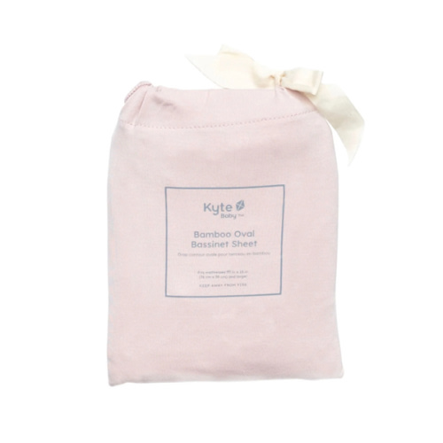 Oval Bassinet Sheet in Blush | Bamboo Sheet | Kyte Baby