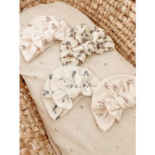 Pointelle knit newborn turban / Baby turban / hat