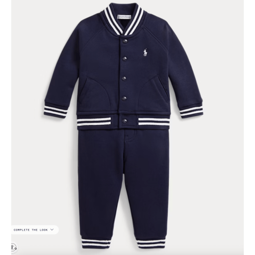 Fleece Baseball Jacket & Jogger Pant