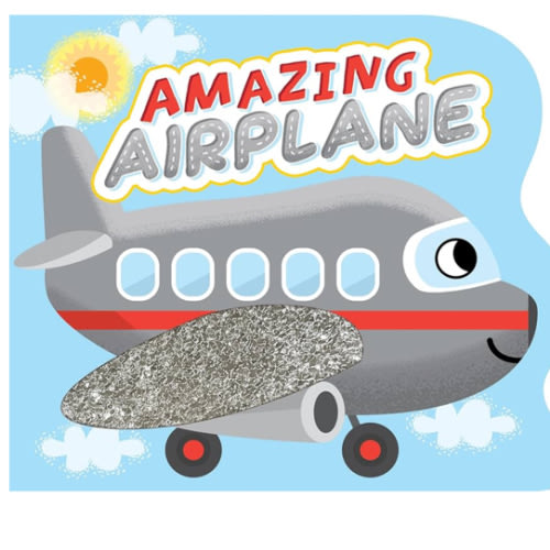 Little Hippo Books Amazing Airplane - Touch and Feel Board Book - Sensory Board Book (Touch & Feel Sensory Board Books for Baby & Toddler Time)