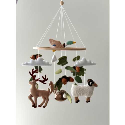 Cottage Baby Mobile, English Country Nursery Decor