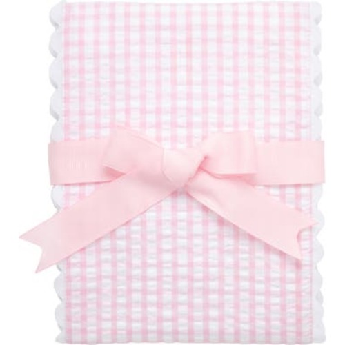 Big Check Fancy Fabric Burp Cloth