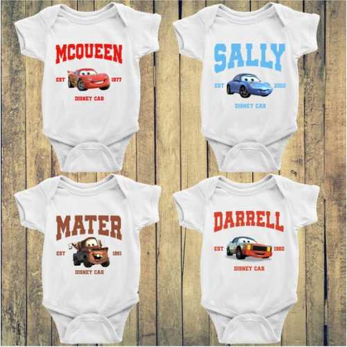 Disney Cars Baby Bodysuit, Mcqueen Baby Bodysuit, Sally Baby Outfit, Disney Cars Characters Toddler, Baby Shower Gift - Etsy