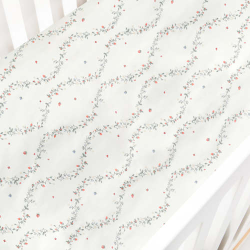 Botanical Berries Crib Sheet - Ivory | Gooselings
