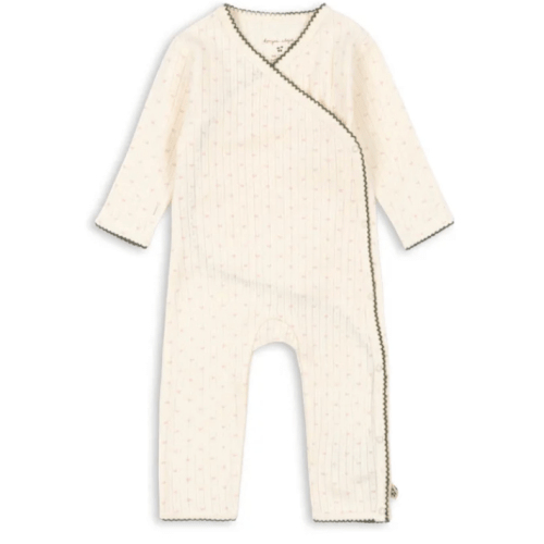 Minnie hearts jumpsuit Organic cotton | Ecru