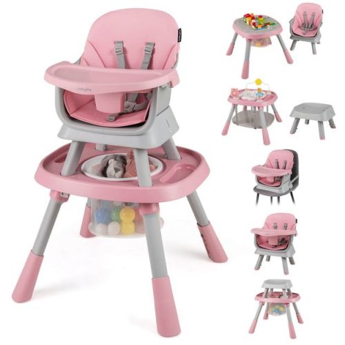 Safstar 16-in-1 Baby High Chair with Activity Center Booster Seat Building Block Table