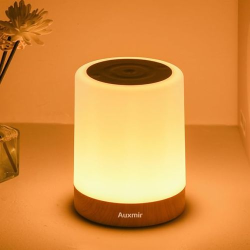 Auxmir Night Light - Dimmable & Color-Changing, Brown - 2 Pack