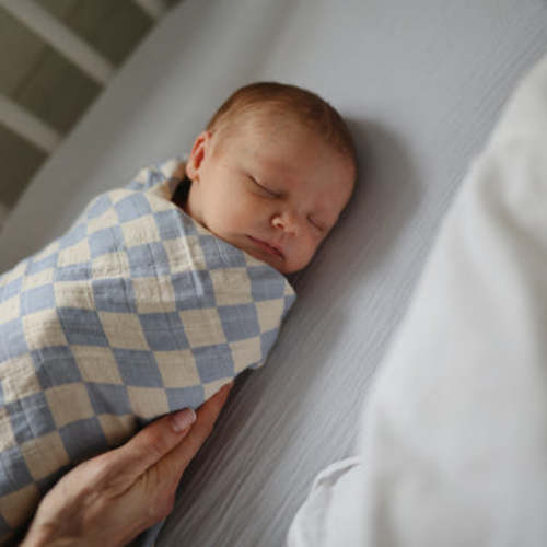 Organic Cotton Mushie Baby Muslin Swaddle Blanket