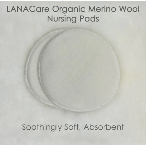 LANACare Merino Wool Nursing Pads, Style Softline - Interwoven Wool