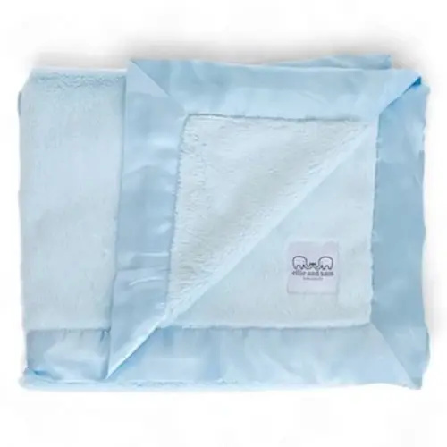 Luxury Blanket with Satin Border - Blue