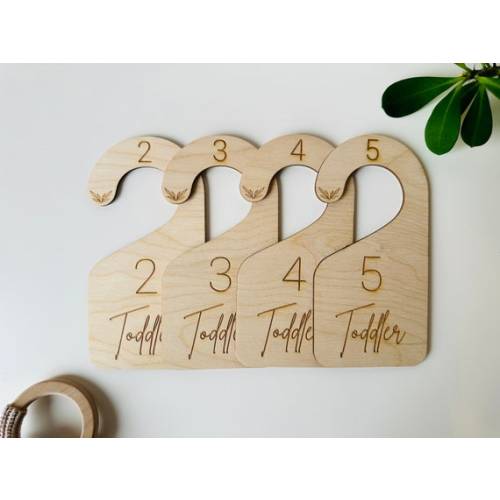 Wooden Baby Closet Dividers Baby Nursery Closet Dividers - Etsy