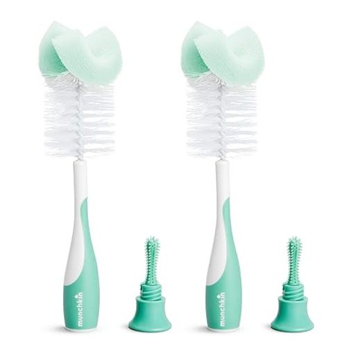 Munchkin® Sponge™ Bottle Brush, Modern Design, 2 Pack, Grey