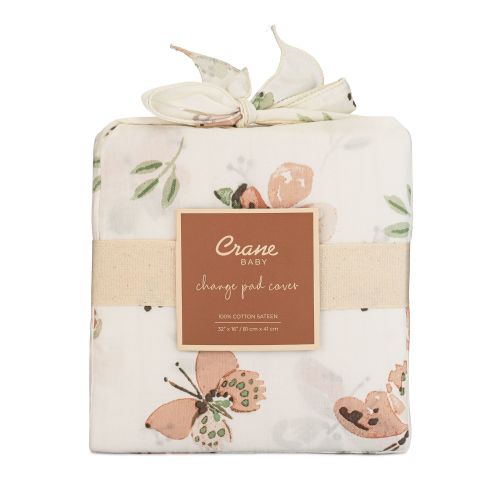 Parker Change Pad Cover - Butterfly Pattern | Crane Baby