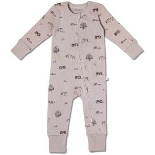 MakeMake Organics GOTS Certified Organic Baby Clothes 2-Way zip romper Footie Infant Gender Neutral Baby Boy Girls