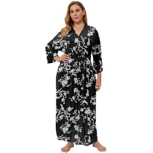Super Shopping-zone Women's Plus Size Long Robes Kimonos Plus Size Maternity Robes Delivery Robes Sleepwear