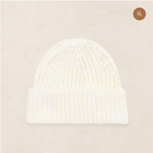 Knit Beanie - Ivory