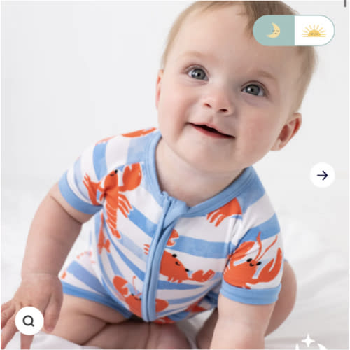 Crustacean Crew Shorty Zippy – Little Sleepies