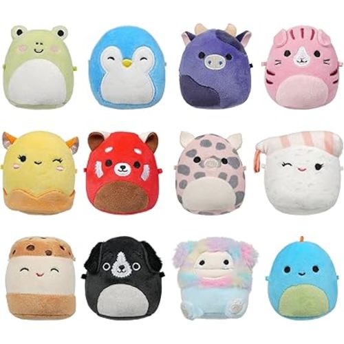 Squishmallows Original Micromallows 12-Pack – Aquitaine, Bijan, Cici, Darex, Geraldine, Ingred, Keina, Koako, Paulie, Puff, Wendy, Zozo