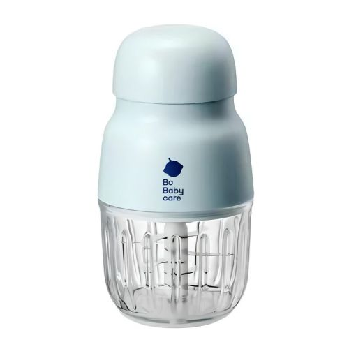 Bc Babycare Baby Food Maker-Glass Baby Puree blender for Fruit, Vegatable & Meat, Mini Food Processor for Potatoes, Grapes & Strawberries, Blue