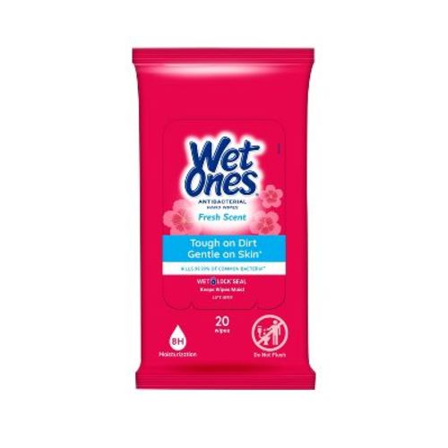 Wet Ones Antibacterial Hand Wipes Travel Pack - Fresh Scent - 20ct