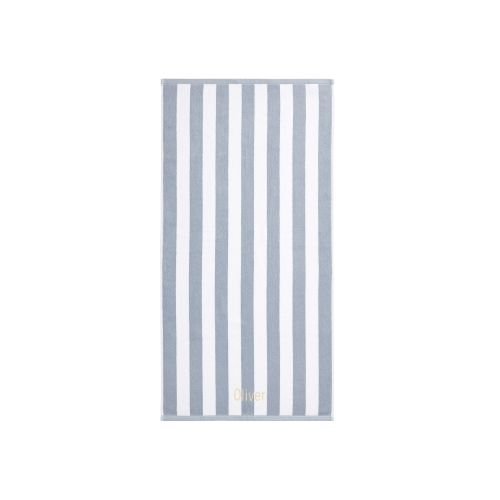 Rugby Stripe Kids Bath Towel | Pottery Barn Kids