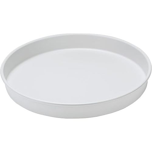 Amolliar Lazy Susan Organizer, 10" Metal Rotating Turntable for Kitchen, Fridge, Cabinet, Countertop, Pantry Storage Organizer, Tray for Household Purpose, Under Sink Organizer, Spice Rack, White 1PC