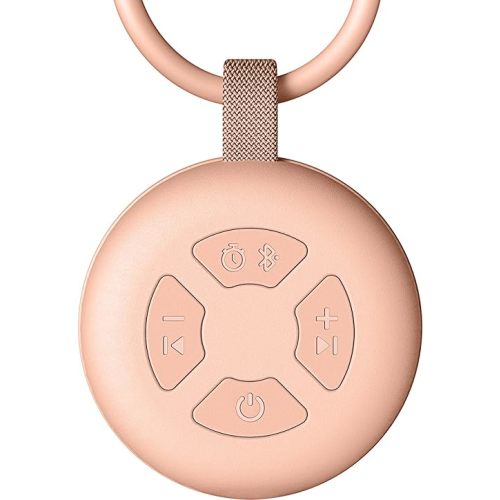 Portable Baby Sound Machine, White Noise Sleep Soother with 12 Soothing Sounds, 15H Battery, Timer & Bluetooth, Noise Canceling for Travel, Nursery, Stroller, Registry Gift for Newborn(Peach)