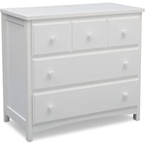 Delta Children 3 Drawer Dresser, Greenguard Gold Certified, Bianca White