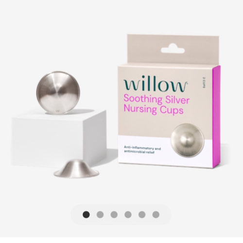 Willow Silver Nursing Nipple Shield Cups - 2pk