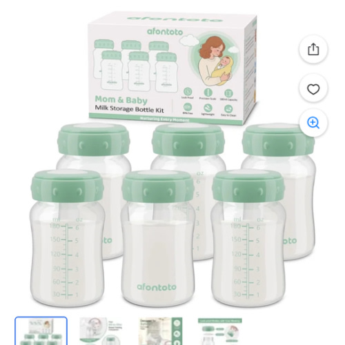 6PCS Breastmilk Storage Bottle Compatible with Momcozy Breastmilk Cooler 22oz, Breast Milk Containers for Fridge, Wide-Neck Baby Bottles for Pumping Fit Spectra S1/S2/SG/9Plus /Motif Luna Pumps,Green - Walmart.com