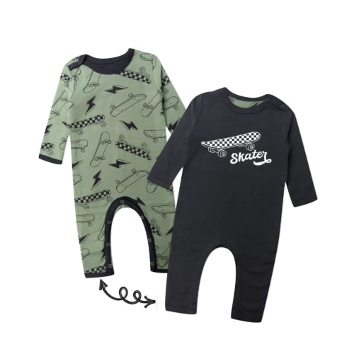 Honest Company Organic Cotton One-Piece Jumpsuit Coverall 6-9 month