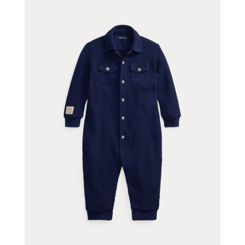 Waffle-Knit Cotton Coverall for Baby Boys | Ralph Lauren