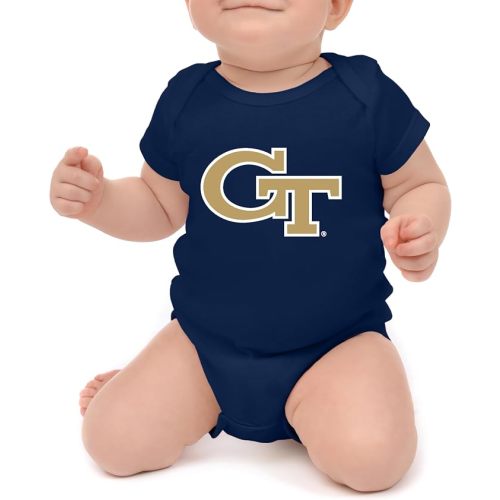 Little King NCAA Short Sleeve infant Romper-Big Logo 100% Cotton