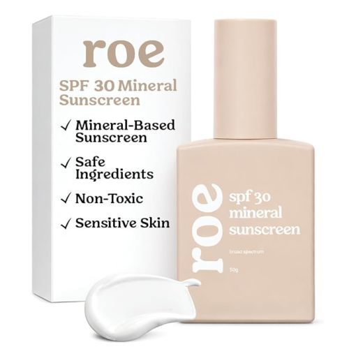 Roe Wellness- Baby Sunscreen Mineral & Reef Safe, Zinc Oxide, Non-Toxic Ingredients SPF 30 | Great For Toddlers, Kids, Newborns & Babies | Non-Greasy, Paraben-Free