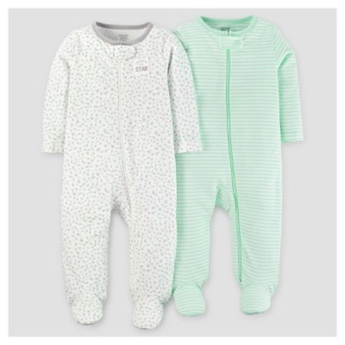 Baby 2pk Sleep N' Play - Just One You Made by Carter's® Green/Gray 3M