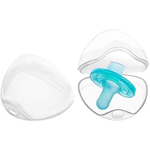 LANEYLI Pacifier Case Pacifier Holder Case Pacifier Clip Binky Holder Case Pacifier Box Pacifier Accessories 2 Pack Transparent