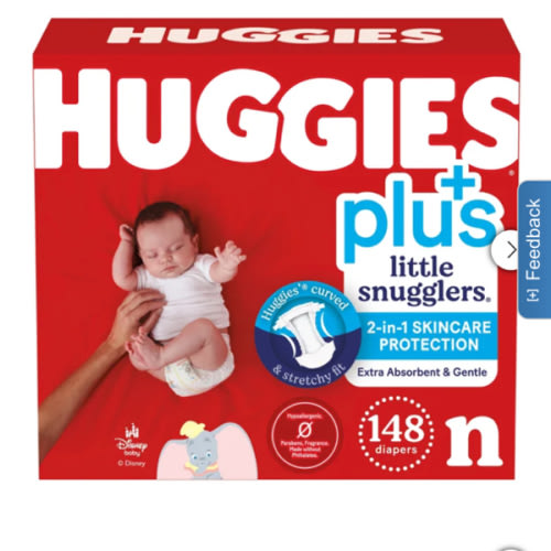 Huggies Plus Diapers Size Newborn | Costco