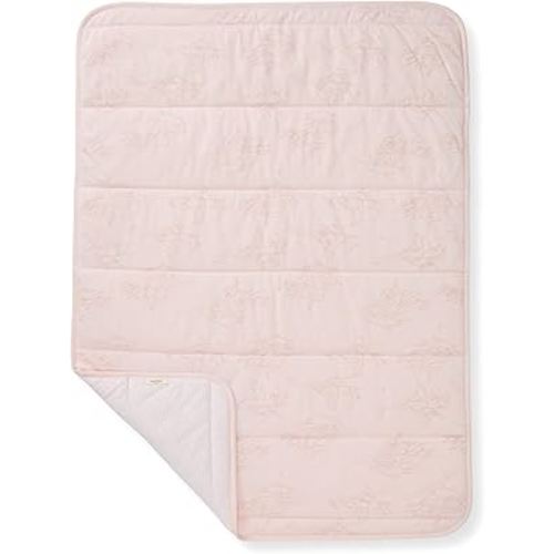 Burt's Bees Baby Reversible Blanket, Nursery, Stroller & Tummy-Time Organic Jersey Cotton Quilted Infant & Toddler Bedding