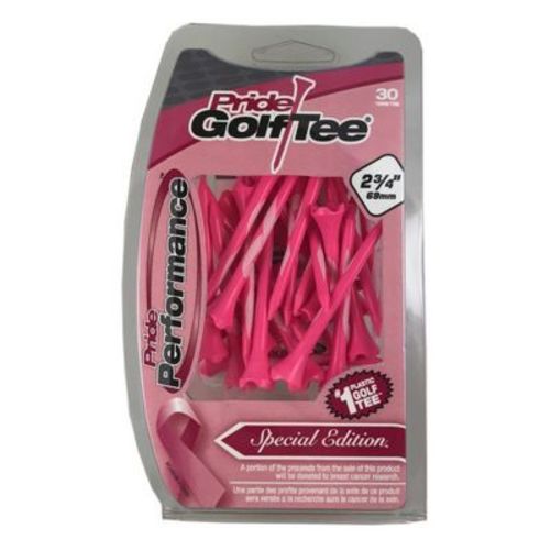 Pride Sports Performance Golf Tees 2 3/4" Plastic Pack of 30 Pink