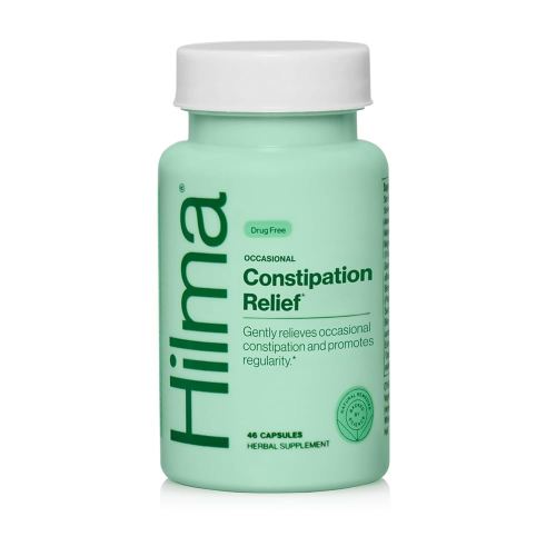 Hilma Gentle Bowel, Occasional Constipation Relief with Magnesium Citrate, Natural and Gentle Laxatives for Constipation w/Magnesium Citrate, Ginger, Anise and Bitter Orange, 46 Vegan Capsules