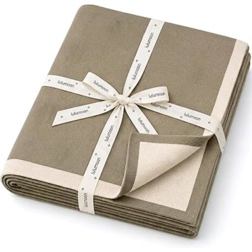 lulumoon Knit Baby Blanket for Newborn: Soft Cotton Blanket for Swaddle