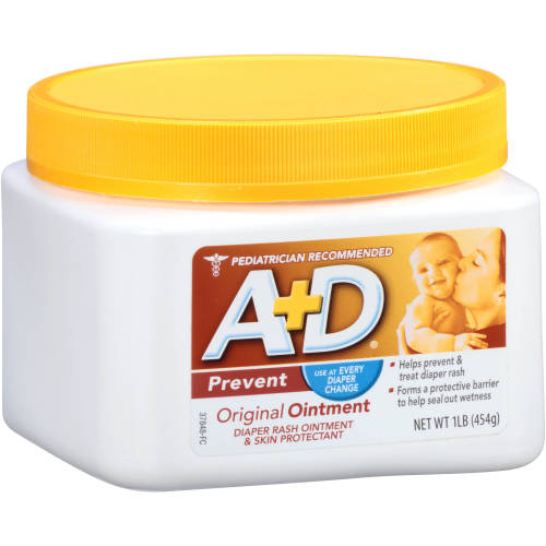 A+D Original Diaper Rash Ointment, Pediatrician Recommended, 1lb Tub