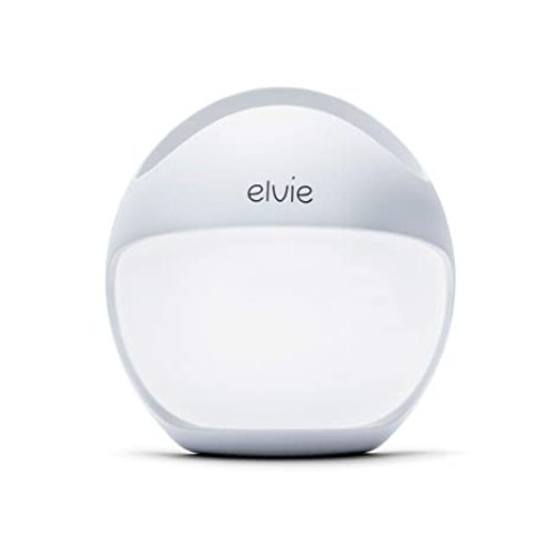 Elvie Curve Manual Wearable Breast Pump | Hands-Free, Kick-Proof, Portable Silicone Pump That Can Be Worn in-Bra for Gentle, Natural Milk Expression